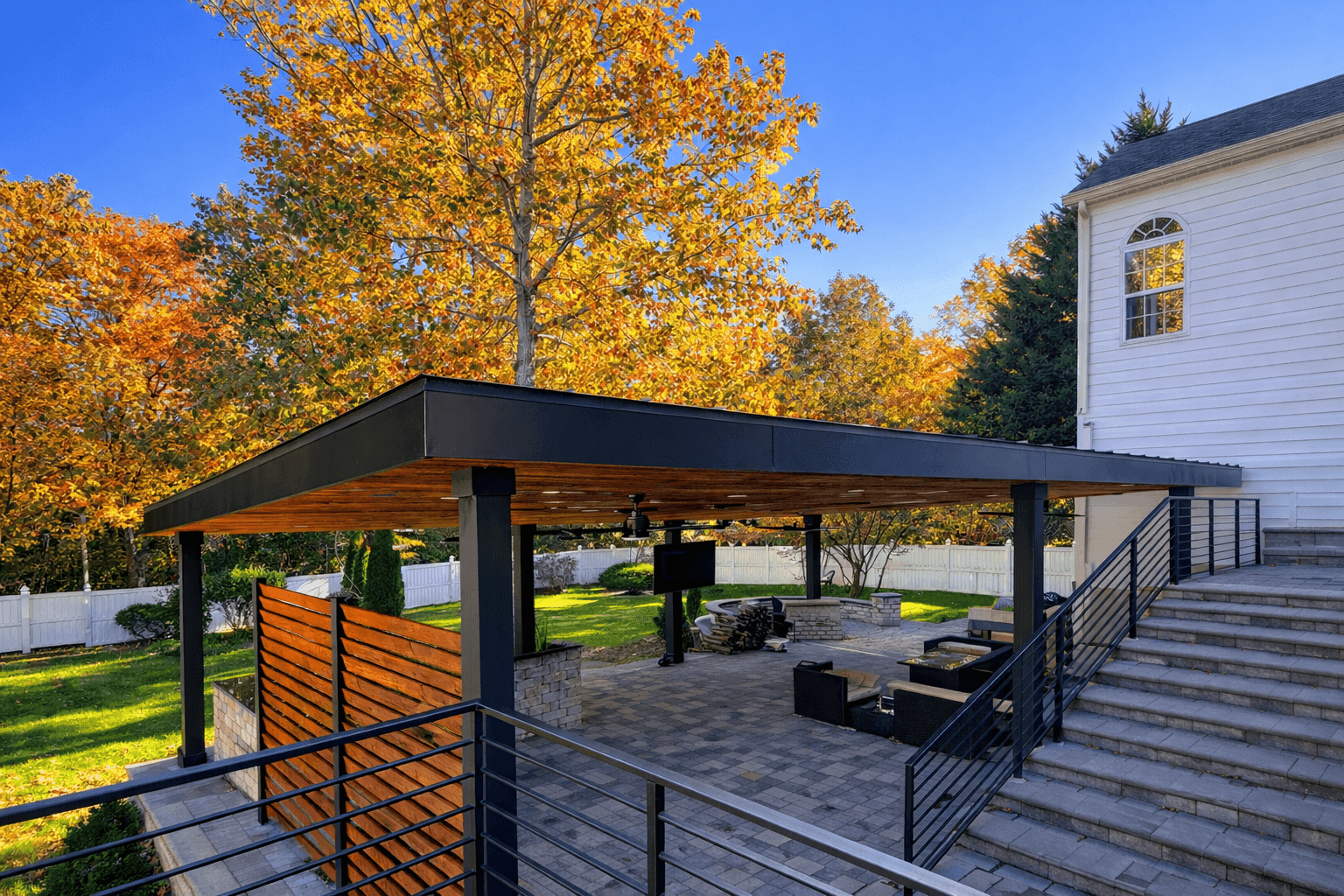 Completed home construction project